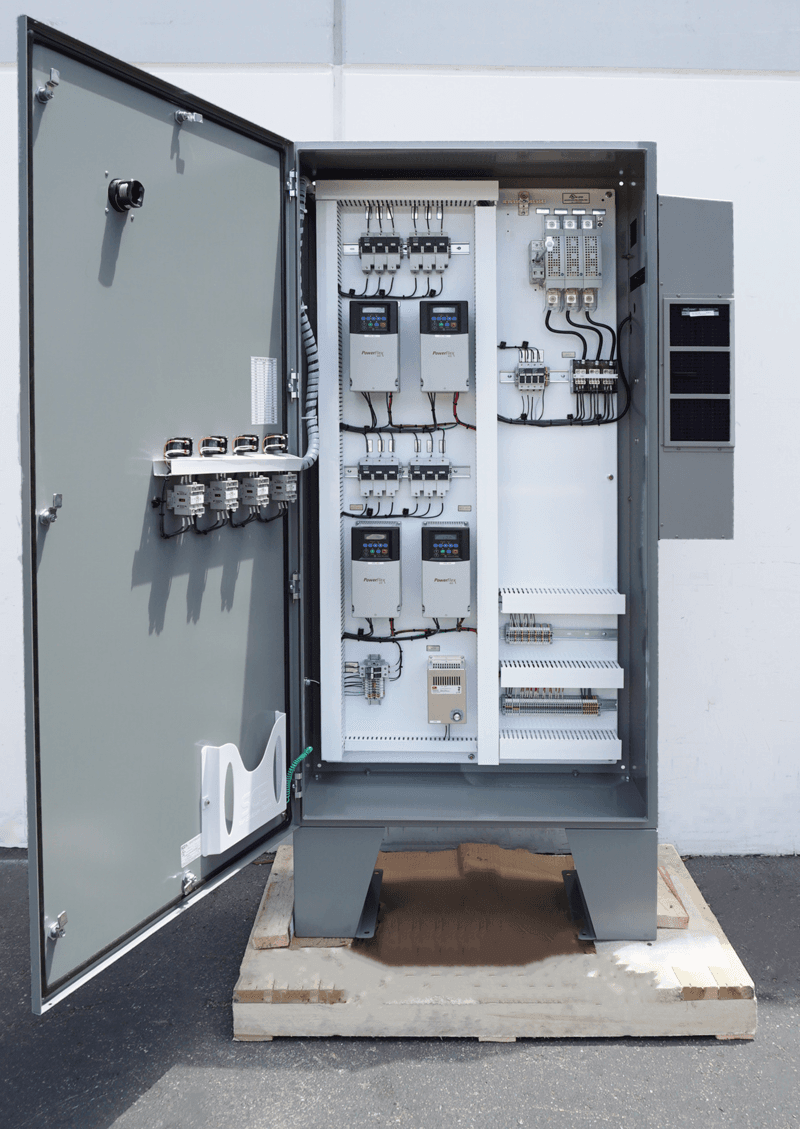 Control panel open shipped