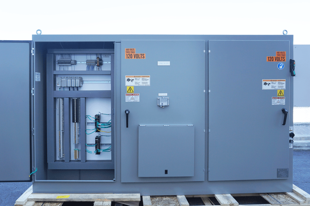 Custom control panel with specialized components