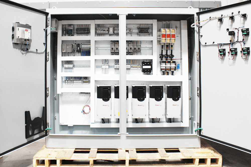 Advanced control panel with safety and monitoring systems