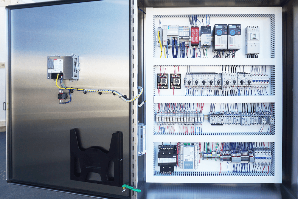 Custom control panel design for manufacturing equipment