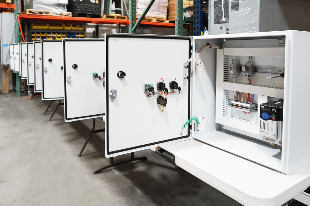 Control panel array for complex industrial systems
